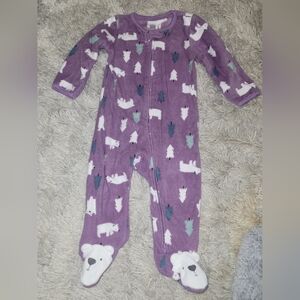 Carter's Purple Polar Bear Footie